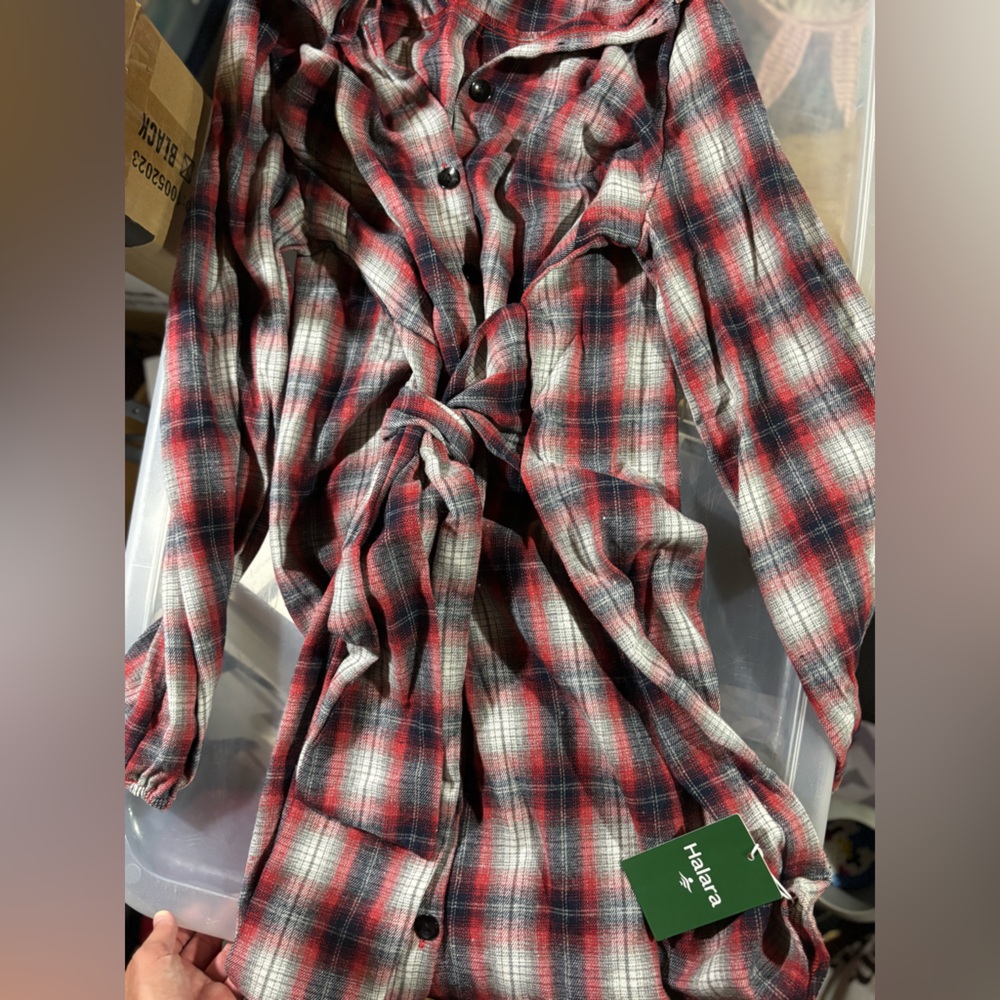 Red and Black Plaid Women’s Dress